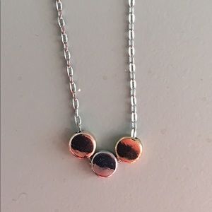 Sliver Chained 3 Toned Necklace